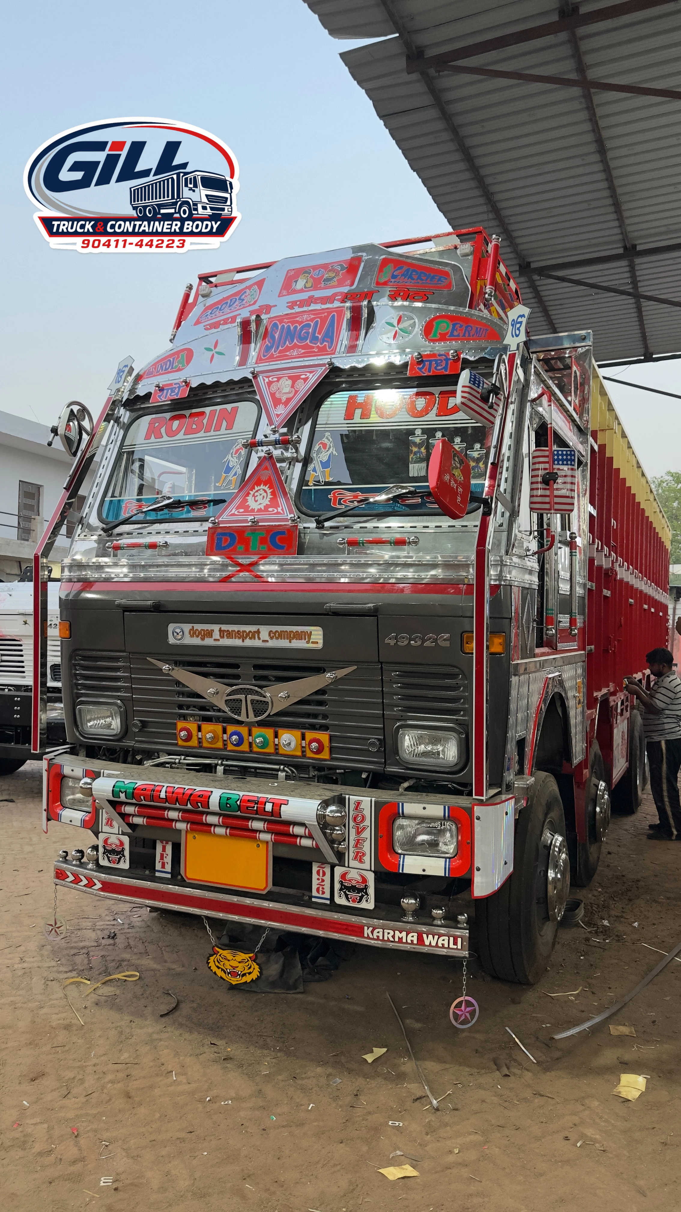 Modified Tata truck front cabin